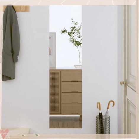 350445 Miroir mural 30x100 cm Verre Rectangulaire (1/5)
