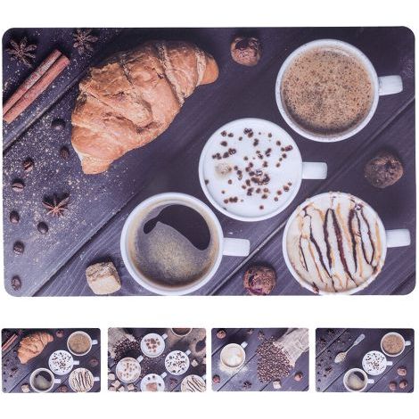 TOVAGLIETTA AMERICANA PER TAVOLI cm. 43 x 28 - 'breakfast' fantasie assortite