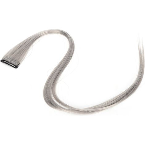 Graue Haarverlängerungen für Kostüme, bunte Haarspangen für Cosplay und Partys (1/5)