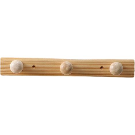 Porte-Manteaux en Bois, Crochets muraux, Porte-Serviettes pour vestiaire, entrée, Chambre à Coucher, 3 Crochets