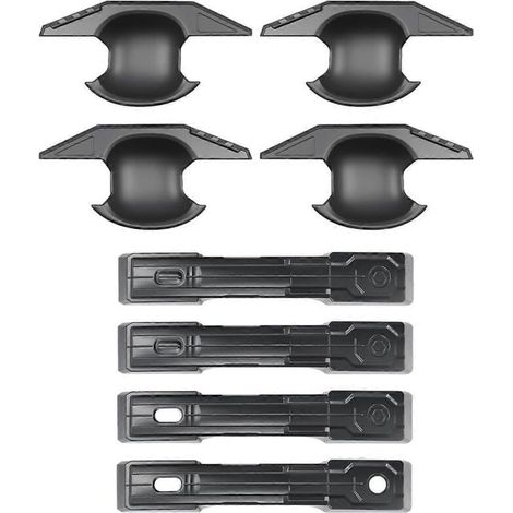 Convient pour les baguettes de garniture de poignées de porte extérieures automobiles, les caches de poignées de porte, semi-noir (1/5)
