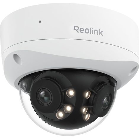 Caméra IP PoE 4K 8MP 180° Double Objectif, Anti-vandalisme IK10, Détection Personne/Véhicule/Animal,Vision Nocturne Couleur,Spots,Audio Bidirectionnel, IP67 Anti Intempéries,Duo 2V PoE (1/5)