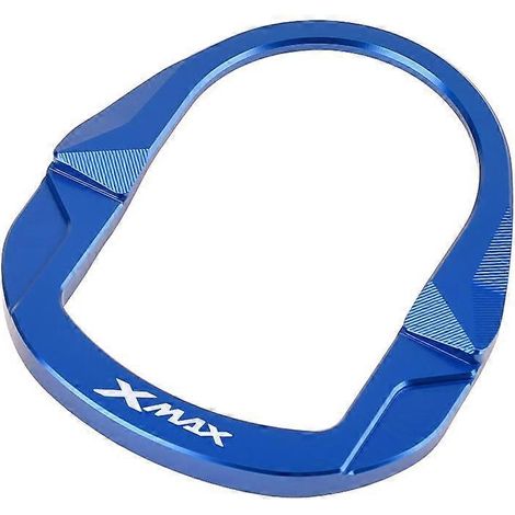 Suitable for Yamaha 23-24 models XMAX300 modified electric door lock protective cover, switch decorative accessories, aluminum alloy( Blue 2324) (1/5)