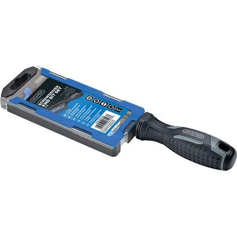 Draper 13438 Soft Grip Magnetic Screwdriver and Bit Set, 1/4"" x 100mm (14 Piece)
