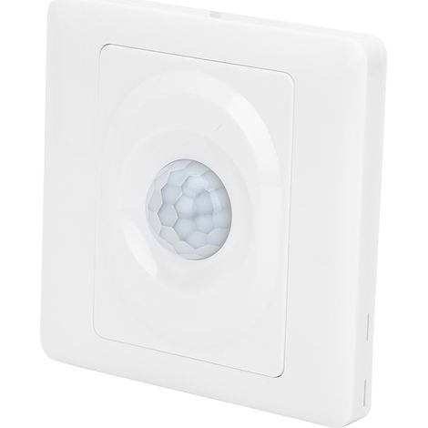 Interrupteur de commande à détecteur de mouvement infrarouge PIR haute sensibilité, temporisation réglable, ABS, 180-250 V CA (1/5)