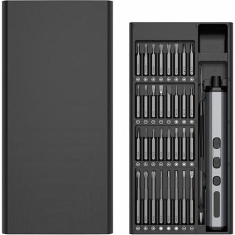 Tournevis électrique de précision rechargeable avec couple réglable / 64 embouts (1/5)