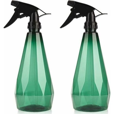 500-ml-Flasche X 2 Pflanzensprühreinigung – Leere Plastikflasche Einstellbare Sprühflasche Nachfüllbarer, transparenter Sprüher für die Blumengartenarbeit