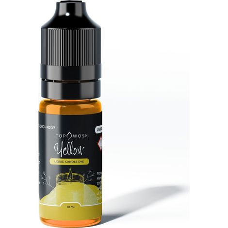 Tinte líquido amarillo para velas 10 ml