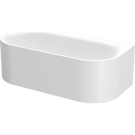 BetteLux Oval Silhouette I Baignoire en applique, 2 inclinaisons