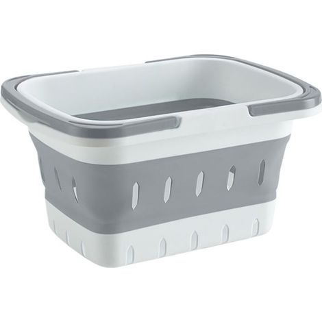 Toiletry Organizer 11.02x7.87x5.91 inches Shower Basket for Bathroom, Lightweight Storage with Quick Drain Base, Foldable Basket for Travel, Gym Dorm Apartment RV Camping and Outdoor Use (1/5)