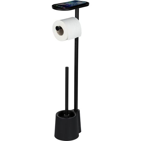 Support de toilette 3 en 1 WENKO ALBELLA, avec étagère pour téléphone. (1/3)