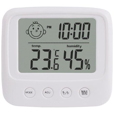 Sensore di temperatura interna e umidità dell'aria con display LCD digitale, pratico, termometro, igrometro, strumento di misurazione, senza contatto (1/5)