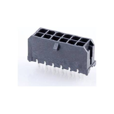 Molex Barrette mâle encastrable (standard) Nbr total de pôles 12 Pas: 3 mm 430451212 1 pc(s) Tray (1/2)