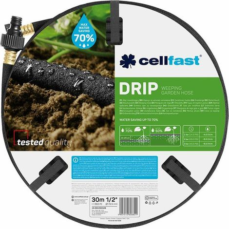 Cellfast Gartenschlauch schwarz 30 m Durchmesser 12,5 mm