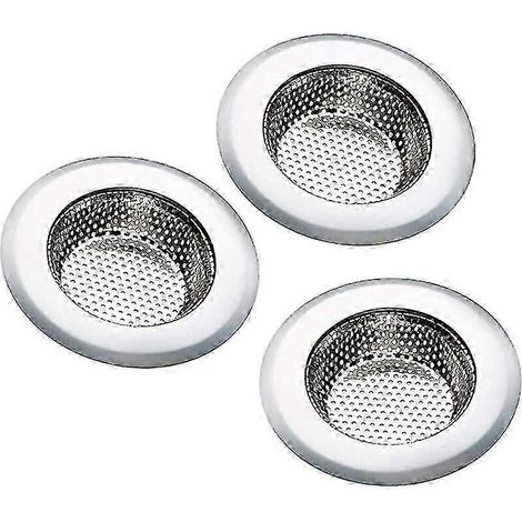 Passoire d'évier de cuisine en acier inoxydable (lot de 3) (1/5)