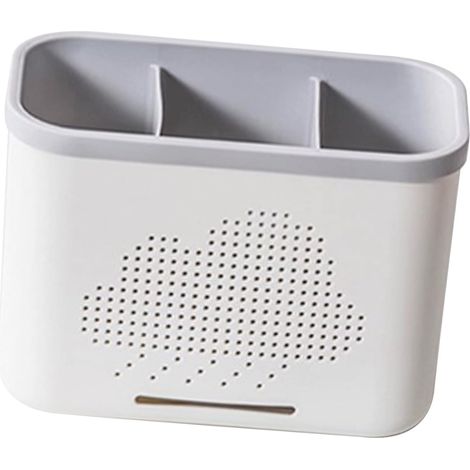 "Caddy à Couverts Drainage Porte-baguettes Conception Compacte Fourchette Cuillère Organisateur pour Salle de bain (1/5)
