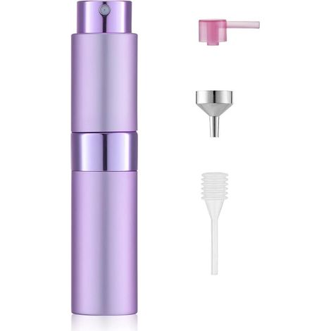 Atomizer of Fragrance 8 ml Empty, Bottle Sprayer Rechargeable Violet (1/5)