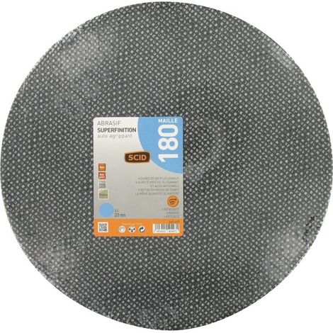 Disque maille - SCID - diamètre 225 mm - auto-agrippant - Grain 180 - Vendu par 3