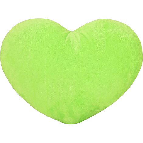 Coussin En Forme De Coeur - 20 Cm - Décor Intérieur Pour Lit Canapé Chambre - Vert (1/3)