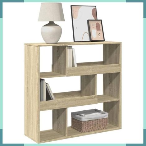 854438 Bibliothèque/Séparateur de pièce chêne sonoma 100x33x94,5 cm (1/5)