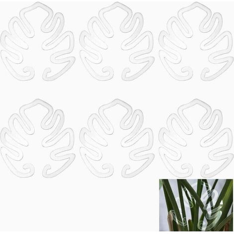 SABIR 6 Support de Plante en Acrylique Creux pour Feuilles de Monstera pour Organiser Les Plantes Garde Les Feuilles (1/4)