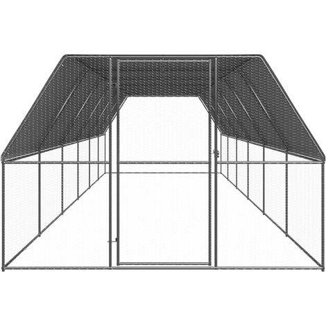 Maison Exclusive - Gabbia per Polli da Esterno 3x12x2 m in Acciaio Zincato