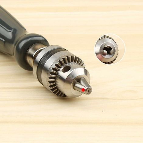Großer Schraubenschlüssel-Handbohrer mit 5 Handbohrern – Spannbereich von 0,6 bis 6 mm – Heimwerkerwerkzeug (1/2)