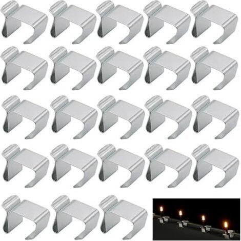 60 Pieces Gutter Hook Exterior Roof Gutter Hooks Lights Gutter Hooks Christmas Light Hook for Indoor and Outdoor Lights Universal (1/5)