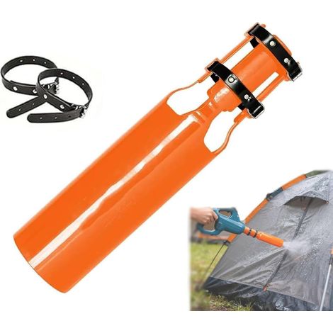 Booster d'air pour Souffleur de Feuilles, Souffleur À Feuilles – Accessoire Rehausseur de Flux d'air, Double Remplacement de La Conditions Météo Neige Arrière (Orange) (1/5)