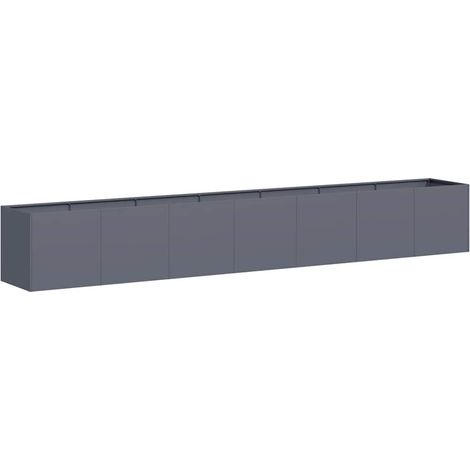 Maison Exclusive - Jardinera de acero laminado en frío antracita