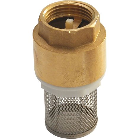 Clapet anti-retour en laiton titré à crépine inox 1"1/4 (33/42) - Sferaco