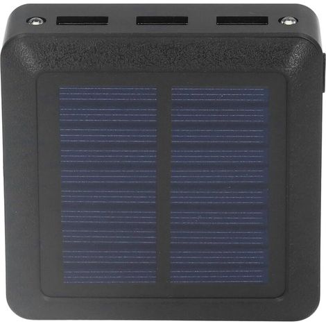 Banque D'énergie Solaire, 10000 MAh 3 USB Chargeur Portable énergie Solaire avec Lumière LED pour la Pêche en Camping en Plein Air (1/5)