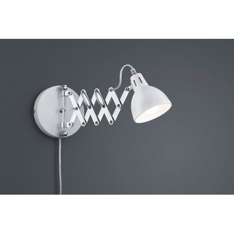 no-name Aplique de pared Scissor blanco mate 30 cm