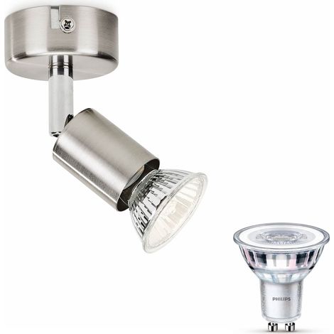 Philips Limbali Spot en saillie à 1 point lumineux GU10 (Chrome Mat) - Philips LED GU10 50W Non dimmable (1/5)