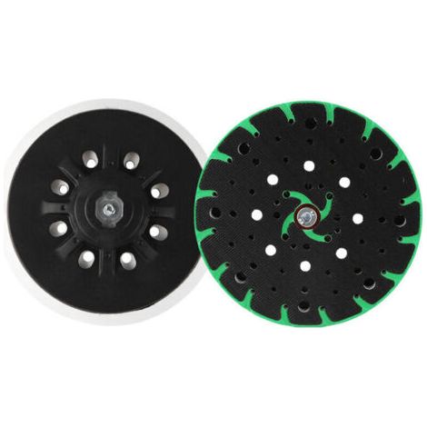 Disque Abrasif 150mm. Plateau de Ponçage Disque Ponceuse 150mm Ponçage de Tampons D'Interface pour Ponceuses Excentriques. Ponceuses Bosch. Boucle Festool. Vert (1/5)