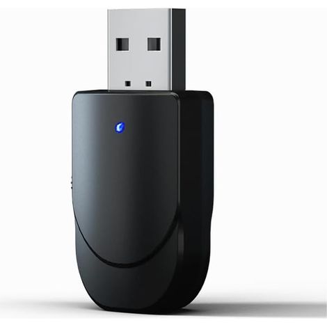 Adaptateur USB Bluetooth, émetteur-récepteur Bluetooth 5.0 2 en 1 avec prise jack et câble audio numérique 3,5 mm pour TV/chaîne hi-fi/autoradio/chaîne hi-fi. (1/5)