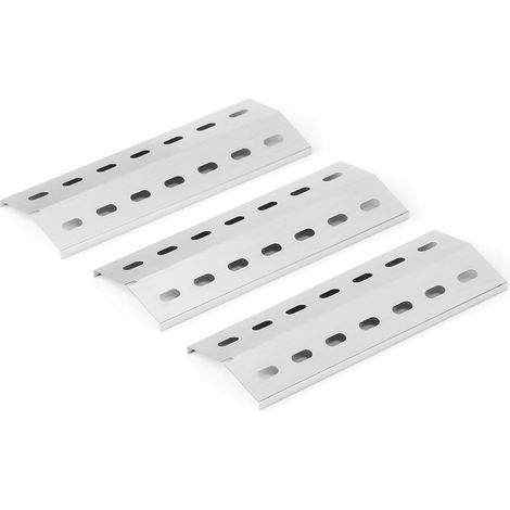Lot de 3 cache-brûleurs en acier inoxydable pour Enders San Diego 3, Enders San Diego Evo, 33,5 x 12 cm