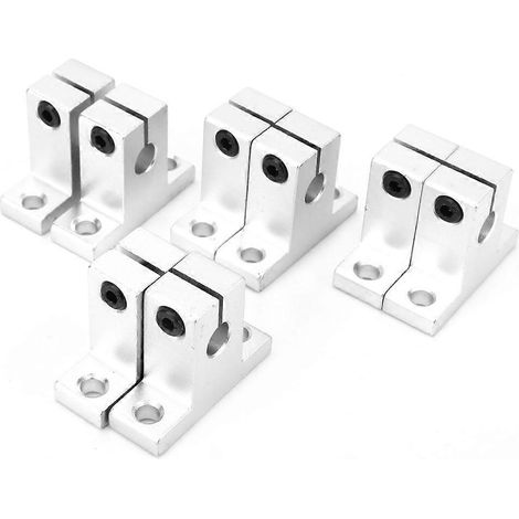 8 Stück SK8 Lager Aluminiumlegierung CNC Linearführungswellen-Stützständer