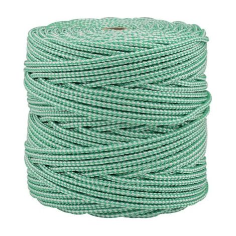 Cavo intrecciato in poliplastica - Verde - Bianco (1/2)