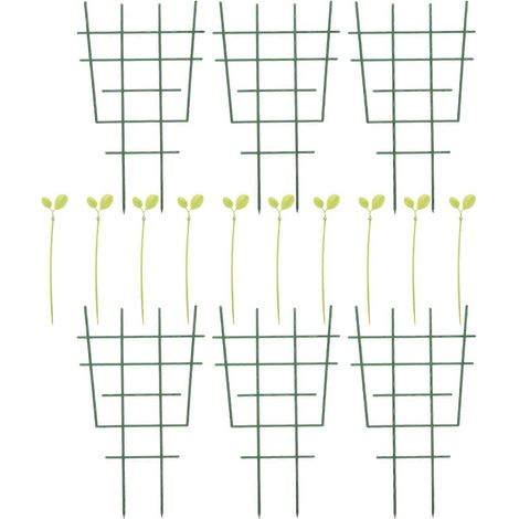 Support pour plantes grimpantes en plastique vert pour pots (1 pièce) (1/5)