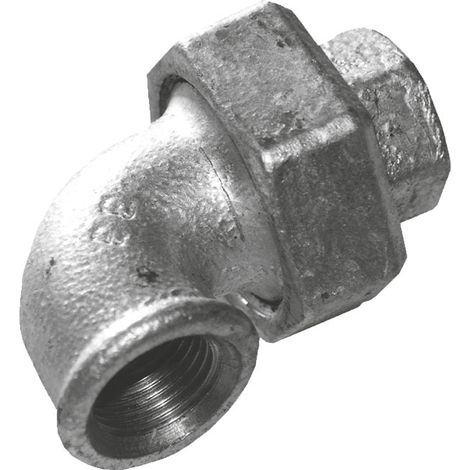 IDMAR 3/4" konischer Winkelverschraubung, verzinkt, Innengewinde/Innengewinde (DN20)