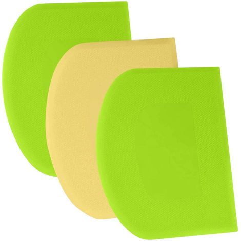 Teigschaber Set 3 Stück, BPA-frei, flexibel, scharfe Kante, rutschfest, 24x15.5cm