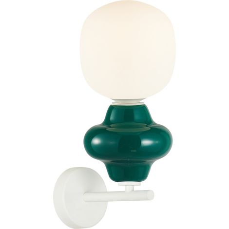 Italux Latera   Applique murale verte, blanc mat
