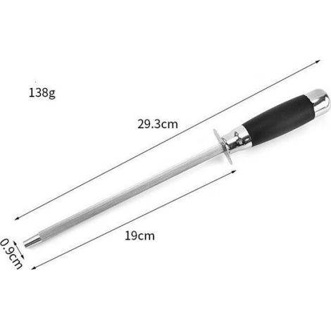 Fusil Aiguiseur - Acier Inoxydable - 29 Cm - Entretien Couteaux Cuisine - 1 Piece (1/3)