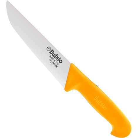 Coltello Francese Lama 26 cm Bufalo Macello S92/26 Manico Giallo (1/2)