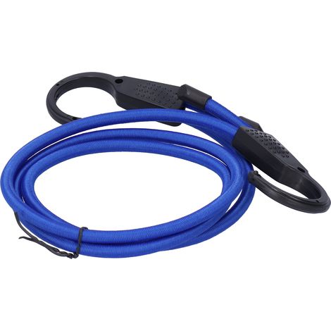 Corde de bagage extensible 1,5 m pour voyage, rangement auto et étendoir à linge ajustable (1/5)