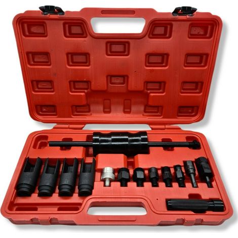 Kit estrattore iniettori motore diesel 14 pz universale con martello scorrevole (1/5)
