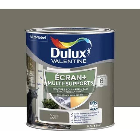 Peinture DULUX VALENTINE Ecran+ Multi-supports Origan 0,5 L (1/4)