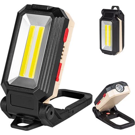COB Work Light,-Life 10W LED Spotlight Rechargeable Portable Inspection Light Magnetic Flashlight wi (1/4)