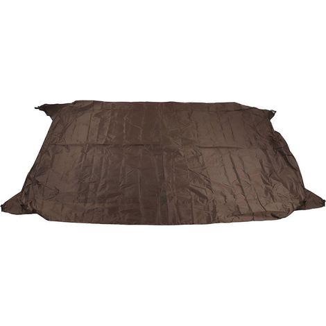 Housse anti-poussière pour table de ping-pong, protection contre la pluie et le soleil, marron, idéale pour la terrasse et le jardin. Couleur : marron. (1/5)